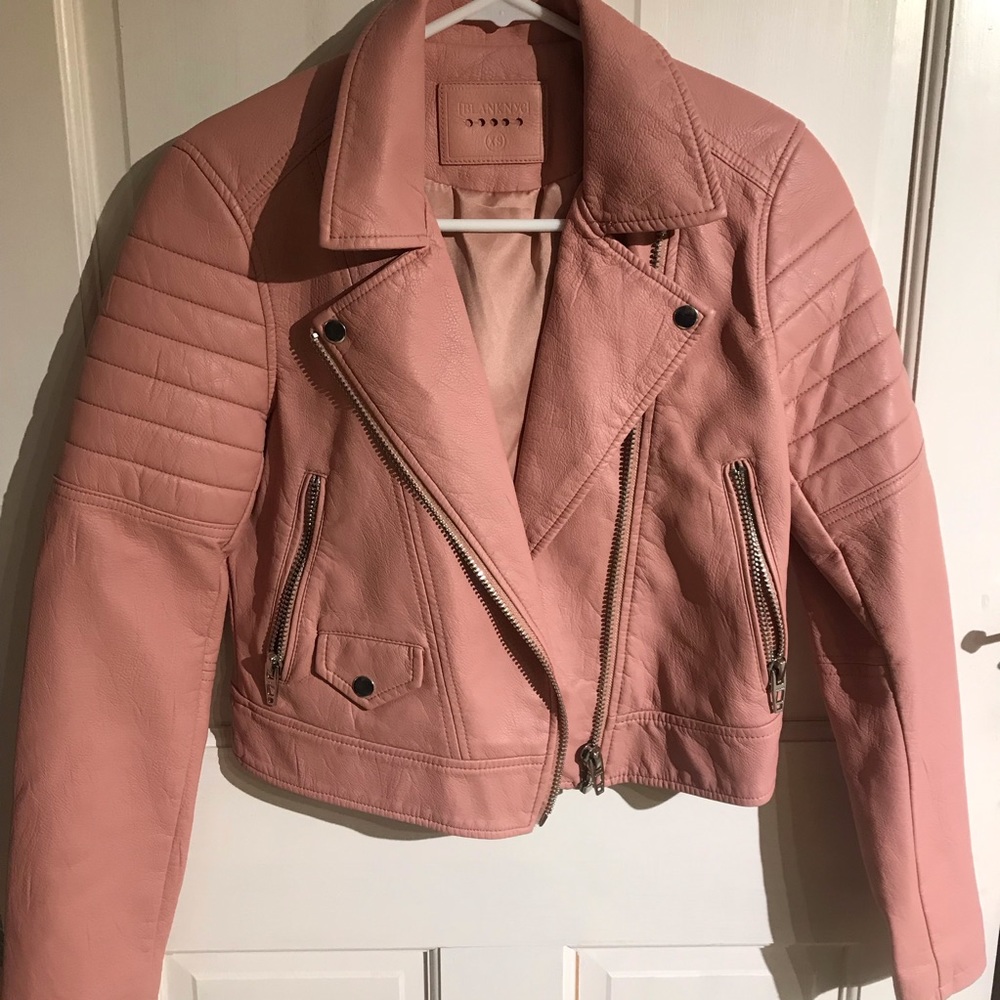 BlankNYC Pink Leather Jacket XS